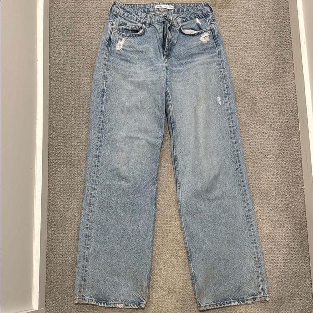 Light Blue Distressed Jeans